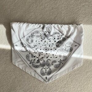 White Bandana Tube Top